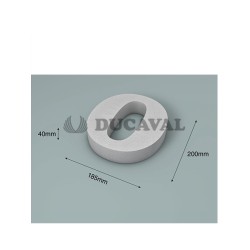 Número 0 corcho 200X40mm  Disfraces Ducaval