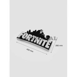 Corcho letras Fornite base negra 400x260mm