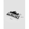 Corcho letras Fornite base negra 400x260mm
