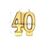 Vela nº 40 en color oro 7.7cm| Ducaval | Envíos 24/48h