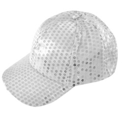 Gorra lentejuela plata I Ducaval I envíos 24/48 horas