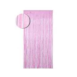 Cortina de flecos rosa pastel 1x2m | Ducaval | Envíos 24/48h