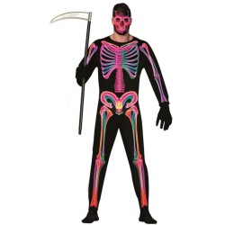 Disfraz neon skeleton hombre | Ducaval | Envías 24/48 horas 