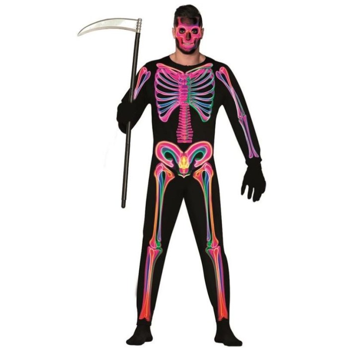 Disfraz neon skeleton hombre | Ducaval | Envías 24/48 horas 