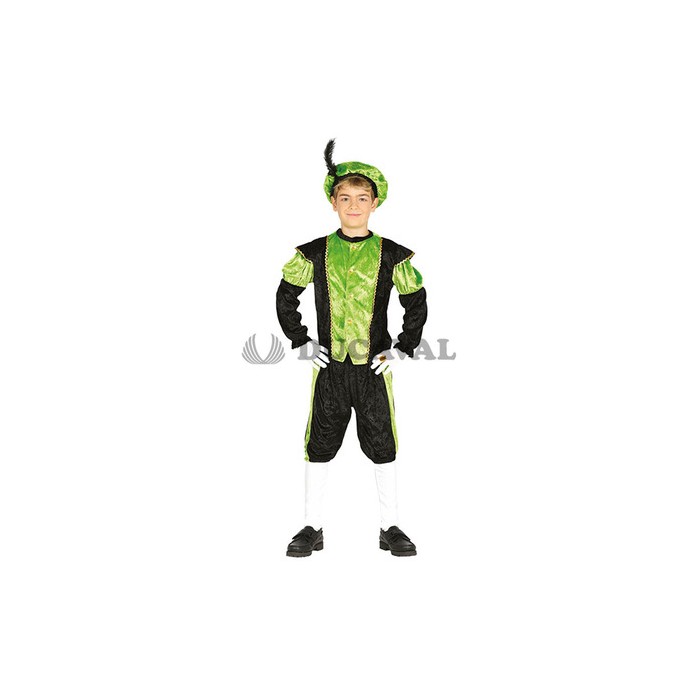 Disfraz paje verde