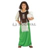 Disfraz posadera verde infantil