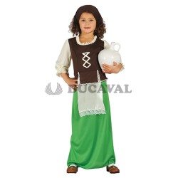 Disfraz posadera verde infantil