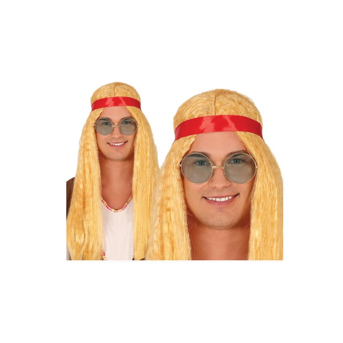Peluca hippie con cinta. | Ducaval | Envios en 24/48 horas.