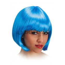 Peluca Pin Up Azul Claro  Disfraces Ducaval
