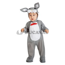 Disfraz conejo gris bebé