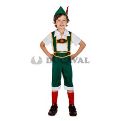 Disfraz Tirolés verde niño