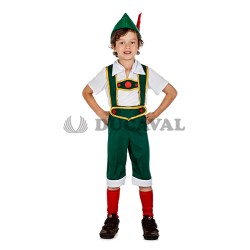 Disfraz Tirolés verde niño