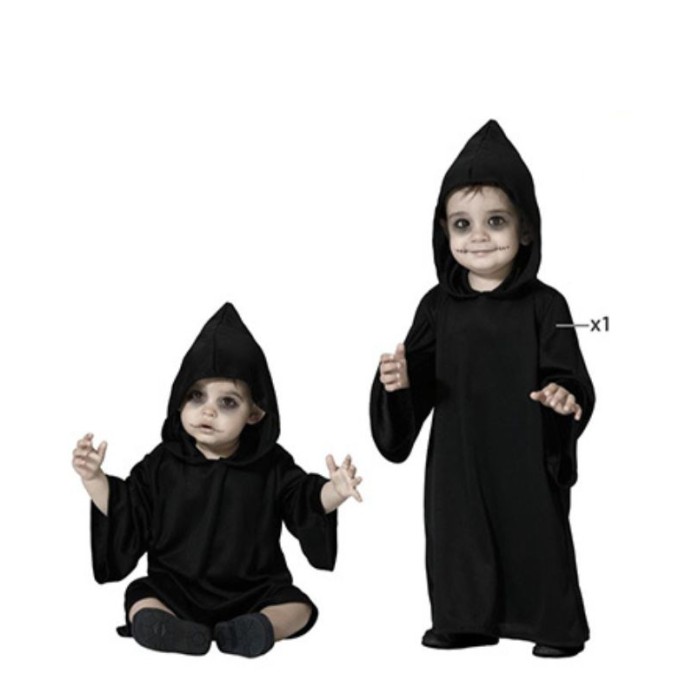Mono negro tenebroso con capucha | Ducaval | Envías 24/48 horas 