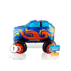 Globo foil coche azul