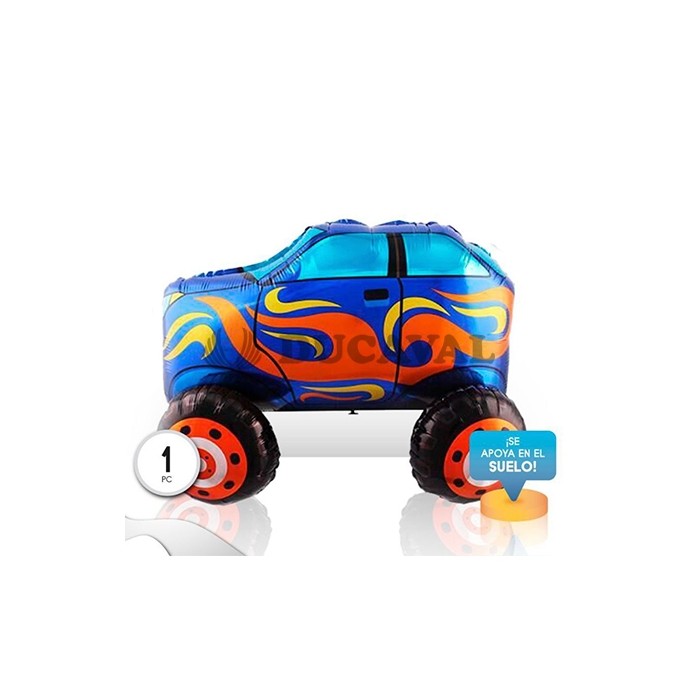 Globo foil coche azul