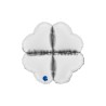 Base corazón foil maxi 24" blanco satinado | Ducaval | Envíos 24/48h
