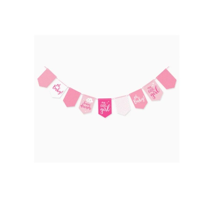 Guirnalda baby shower girl 4.2 metros.| Ducaval | Envios 24/48 horas