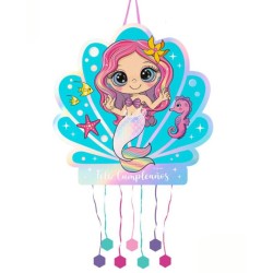 Piñata sirena 44cm | Ducaval | Envios 24/48h