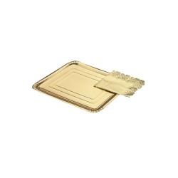 Bandeja carton oro 22x28 cm | Ducaval | Envías 24/48 horas 
