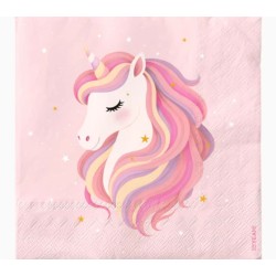 Servilleas 2c unicornio 33x33 20ud | Ducaval | Envías 24/48 horas 