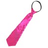 Corbata lentejuelas fucsia