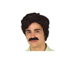 Peluca narcotraficante con bigote en caja | Ducaval | Envías 24/48 ho