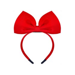 Diadema Lazo Grande Rojo  Disfraces Ducaval