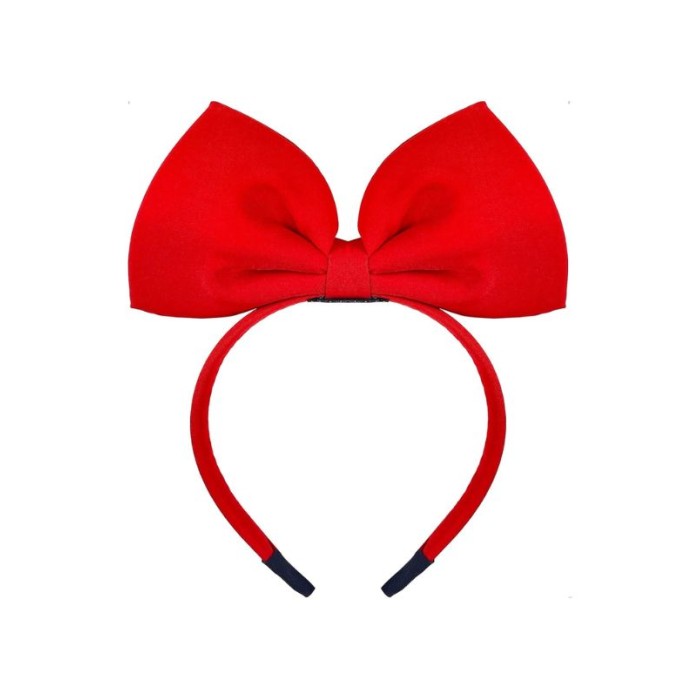 Diadema Lazo Grande Rojo  Disfraces Ducaval