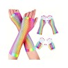 Guantes rejilla multicolor largos | Ducaval | Envíos 24/48 horas