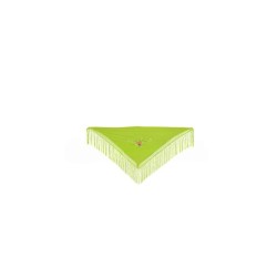 Mantón pequeño bordado verde pistacho | Ducaval | Envíos 24/48 horas