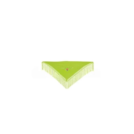 Mantón pequeño bordado verde pistacho | Ducaval | Envíos 24/48 horas