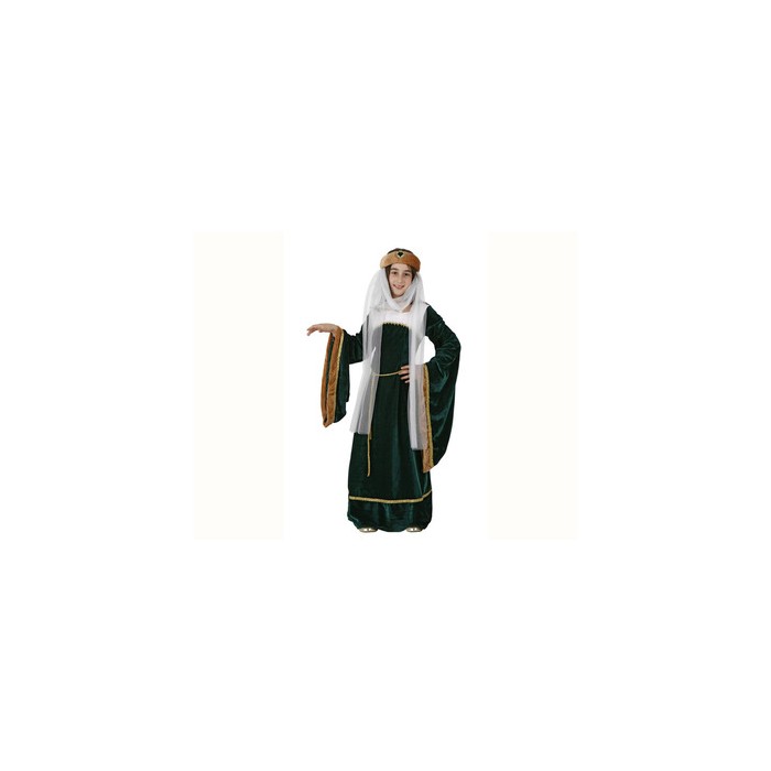 Disfraz dama medieval verde T34  Disfraces Ducaval