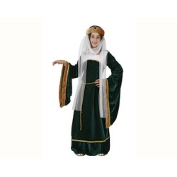 Disfraz dama medieval verde T34  Disfraces Ducaval