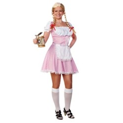 Disfraz de Chica Bavara rosa