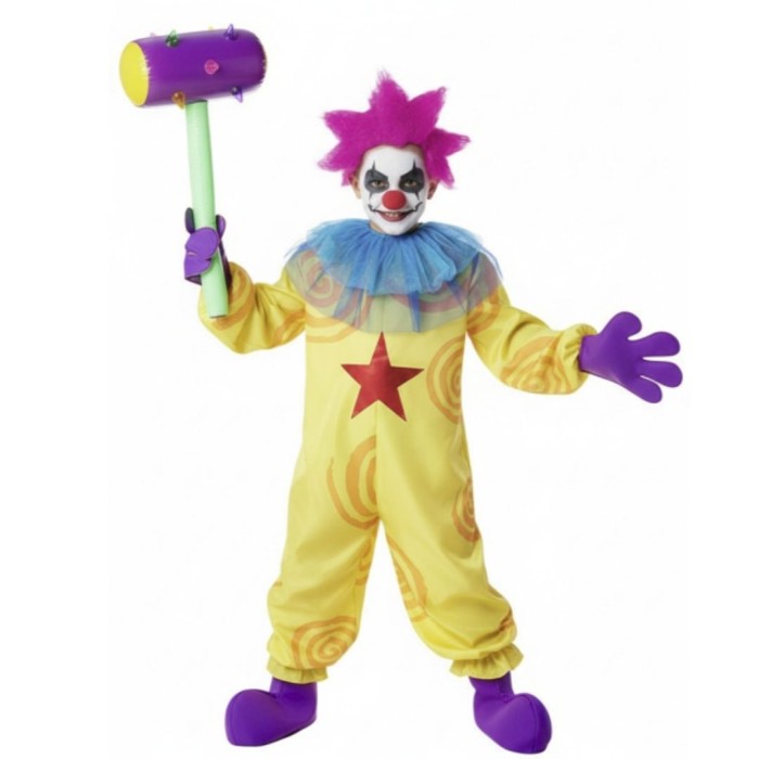 Disfraz payaso diabolico amarillo infantil | Ducaval | Envías 24/48 h
