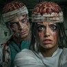 Tocado de Cerebro EVA con Venda Sangrienta para Halloween | Ducaval |