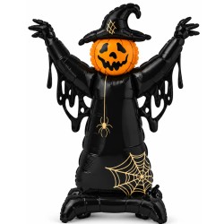 Globo Foil Espantapájaros Calabaza Halloween 152 cm  | Ducaval | Enví