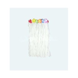  Falda Hawaiana 60cm blanca | Ducaval | Envios 24/48 Horas.
