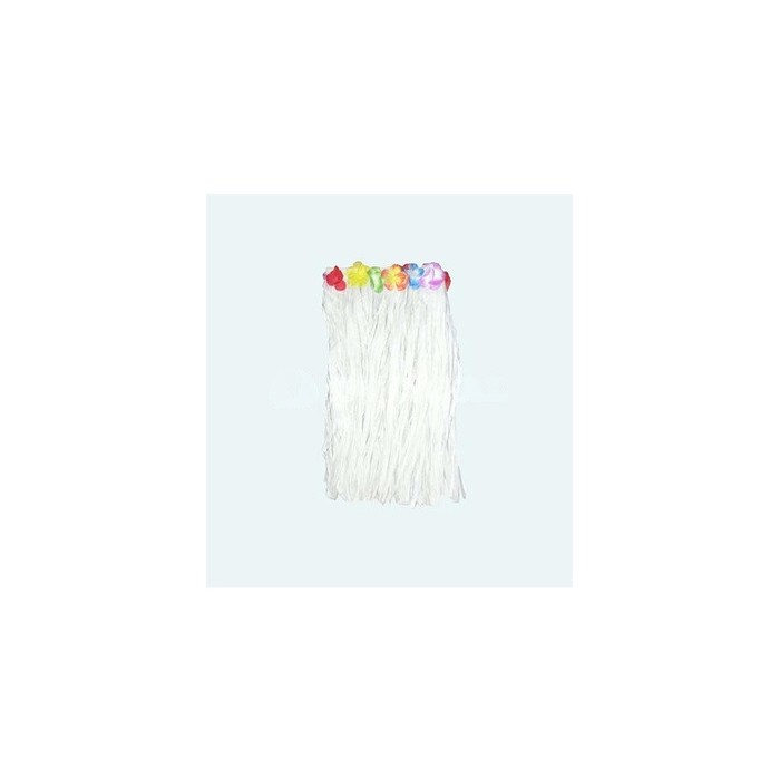  Falda Hawaiana 60cm blanca | Ducaval | Envios 24/48 Horas.