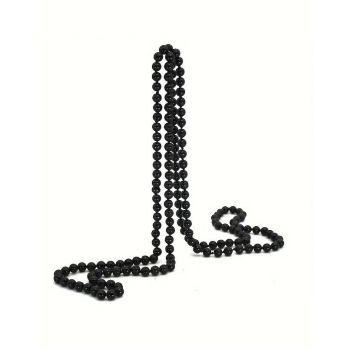 Collar de perlas largo negro 146cm | Ducaval | Envíos 24/48 horas 