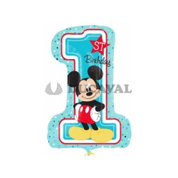 Globo foil happy birthday 1st mickey | Ducaval |