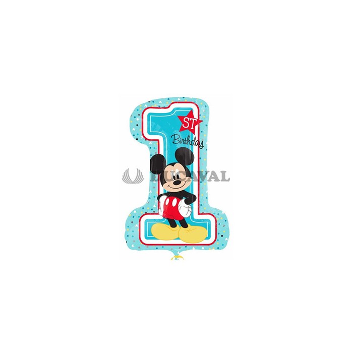 Globo foil happy birthday 1st mickey | Ducaval |