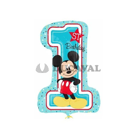 Globo foil happy birthday 1st mickey | Ducaval |