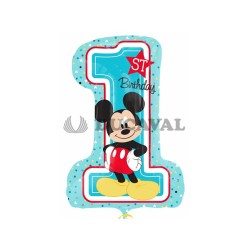 Globo foil happy birthday 1st mickey | Ducaval |
