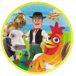 Platos 23cm La granja de Zenon 8u. | Ducaval | Envíos 24/48 horas
