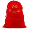 Saco De Papá Noel Feliz Navidad 60x95 Cm | Ducaval | Envíos 24/48 hor