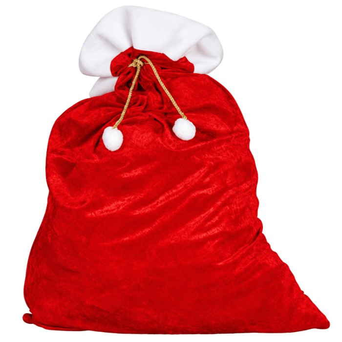 Saco De Papá Noel Rojo Para Regalos 60x95 Cm | Ducaval | Envíos 24/48