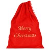 Saco De Papá Noel Rojo Merry Christmas 60x95 Cm | Ducaval | Envíos 24