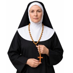 Rosario de Madera 90 cm con Cruz para Disfraces | Ducaval | Envías 24